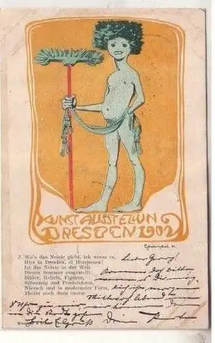 59952 Künstler Ak Dresden Kunstausstellung 1902