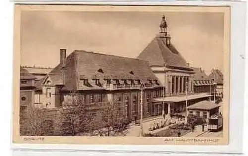 39701 Ak Görlitz am Hauptbahnhof um 1930