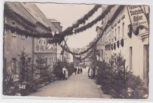 98314 Foto Ak Rosswein in Sachsen Festumzug 5.6.1932