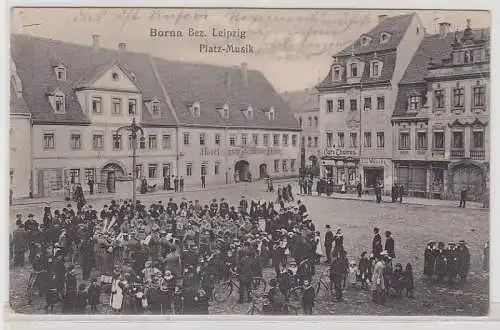 69465 Feldpost Ak Borna Bezirk Leipzig Platz Musik 1916