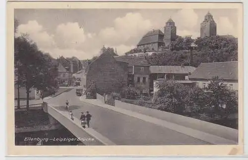 70064 Feldpost Ak Eilenburg Leipziger Brücke 1942