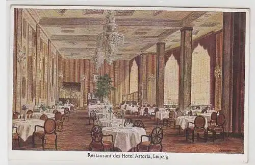 70664 Ak Leipzig Restaurant des Hotel Astoria 1939