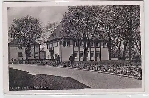 63568 Feldpost Ak Falkenstein im Vogtland Reichsbank 1942