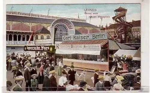 42384 Ak Leipzig Gruss vom neuen Messplatz 1913