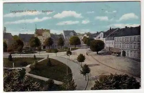 42014 Ak Lengefeld im Erzgebirge Marktplatz um 1910