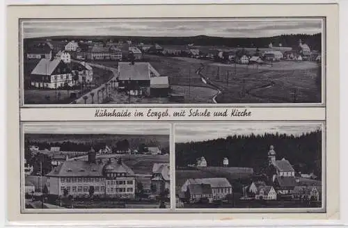 88577 Mehrbild Ak Kühnheide im Erzgebirge Ortsansichten 1942