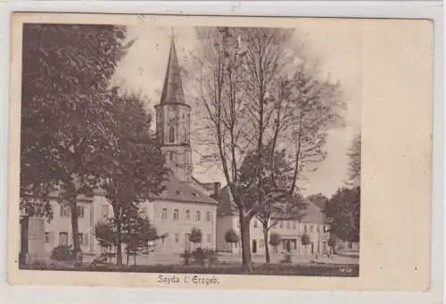 90967 Ak Sayda im Erzgebirge Kirche 1927