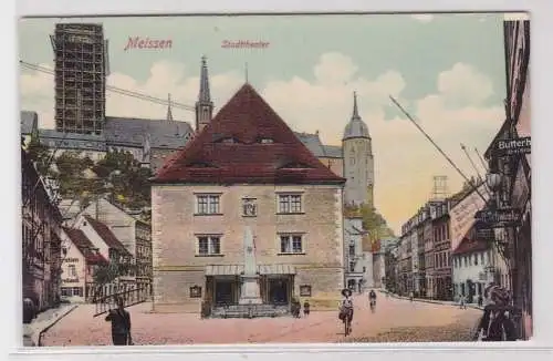 91637 AK Meissen - Stadttheater, Denkmal & zahlreiche Geschäfte