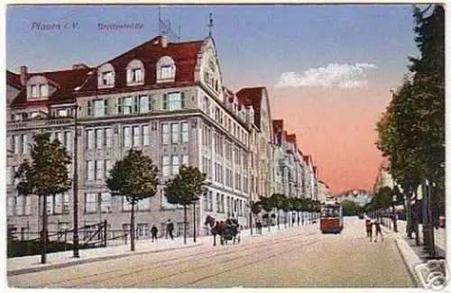 16299 AK Plauen im Vogtland Breitestraße um 1920