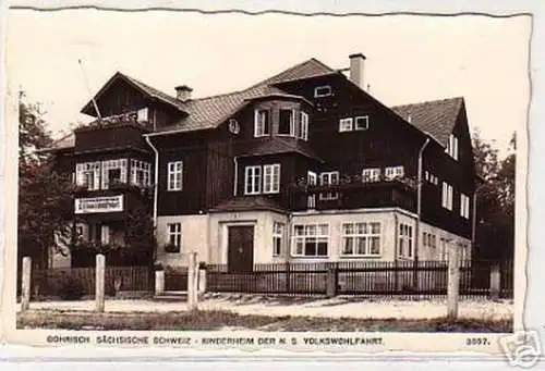 17643 Ak Gohrisch sächs.Schweiz Kinderheim um 1940