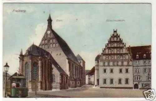 35041 Ak Freiberg Dom und Albertmuseum 1911