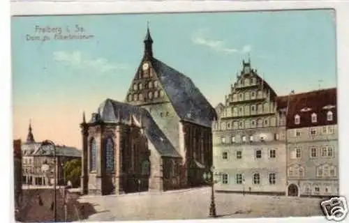 35030 Feldpost Ak Freiberg Dom mit Albertmuseum 1915