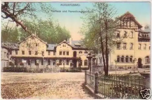 25142 Ak Augustusbad Kurhaus & Verwaltungsgebäude 1911