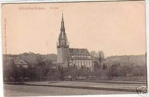 17275 Ak Kötzschenbroda Kirche um 1910