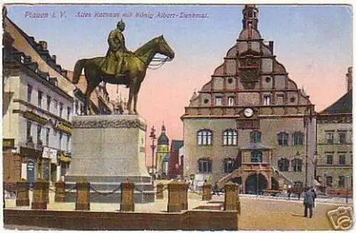 16107 AK Plauen i.V. Altes Rathaus 1917