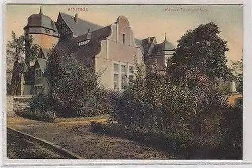 66633 Ak Arnstadt höhere Töchterschule 1907