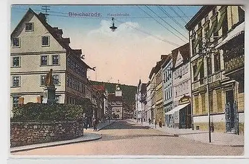 66354 Feldpost Ak Bleicherode Hauptstrasse 1916