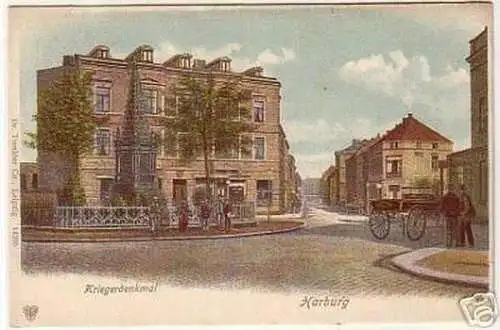 07737 Ak Harburg Kriegerdenkmal um 1900