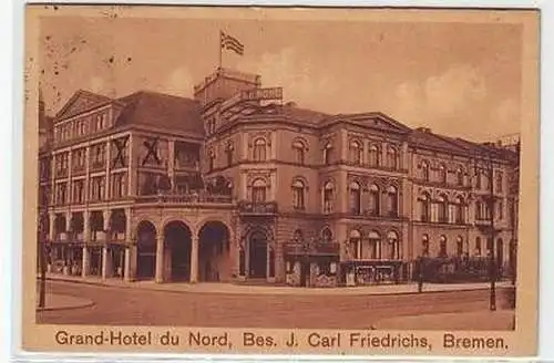 45137 Ak Bremen Grand Hotel du Nord 1915