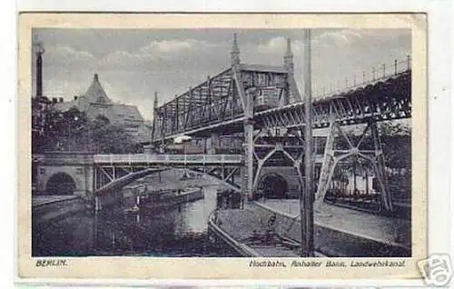 10022 Ak Berlin Hochbahn Landwehrkanal um 1930