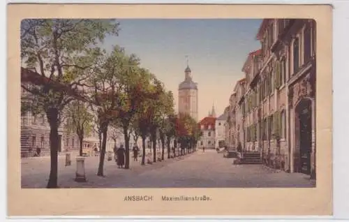 81103 Ak Ansbach Maximilianstrasse 1916