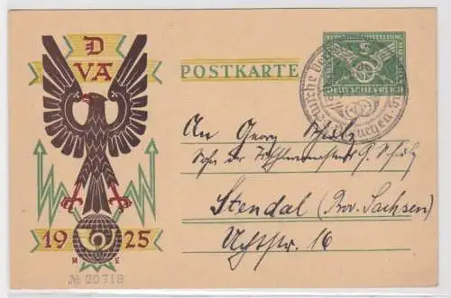 97666 DR Ganzsachen Postkarte P206/ II Deutsche Verkehrsausstellung München 1925