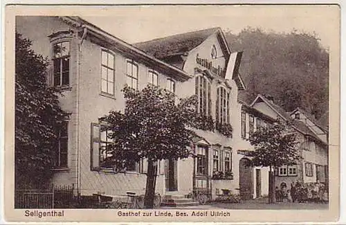 07438 Feldpost Ak Seligenthal Gasthof zur Linde 1915