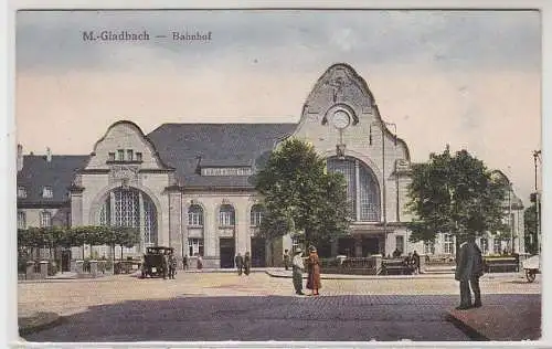 52459 Feldpost Ak Mönchengladbach Bahnhof 1921