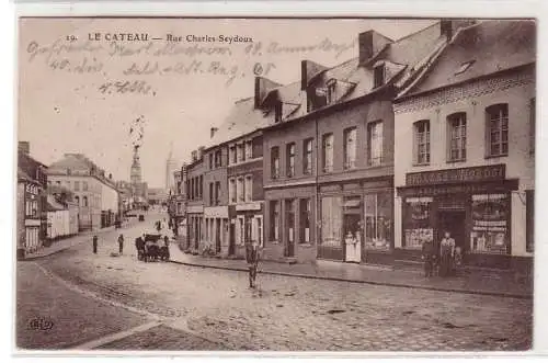 45222 Feldpost Ak Le Cateau Rue Charles Seydoux 1914