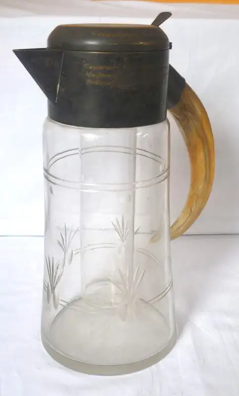 Versilberter Limonadenkrug Bahnhofswirtschaft Halle a.S. 1926 0