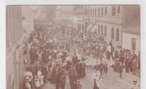 907839 Foto AK Andenken an das Kinderfest Zörbig 1911