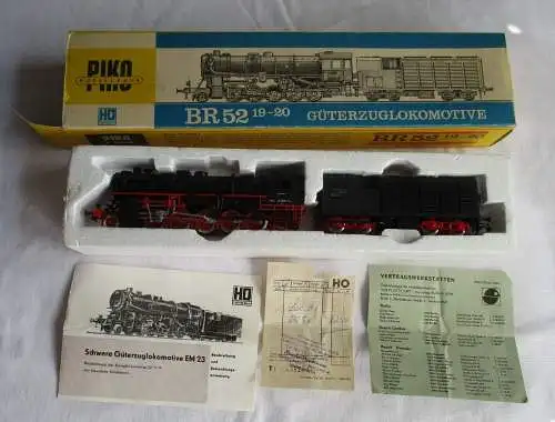 PIKO BR 52 19-20 GÜTERZUGLOKOMOTIVE H0 DDR Modell Eisenbahn OVP (128306)