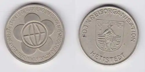 DDR Medaille FDJ Kreisorganisation Hettstedt 1973 (137625)