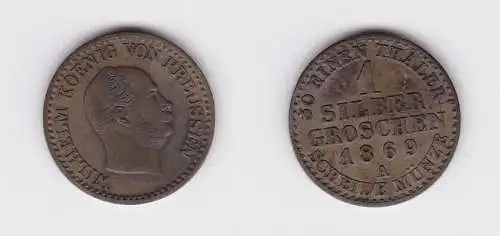 1 Silbergroschen Münze Preussen 1869 A ss (123095)