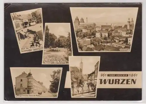 97455 Mehrbild Ak 1000 Jahre Wurzen 1965