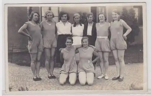 67061 Foto Ak Miltitz A.T.V. "Handball" um 1920