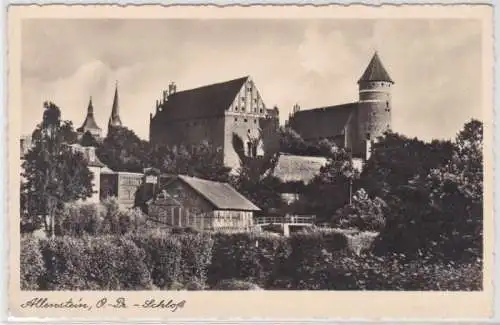 28212 Ak Allenstein Olsztyn O.-Pr. - Blick auf das Schloß um 1920