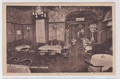 88393 Ak Leipzig Bierhaus Excelsior Katharinenstraße 14 um 1930