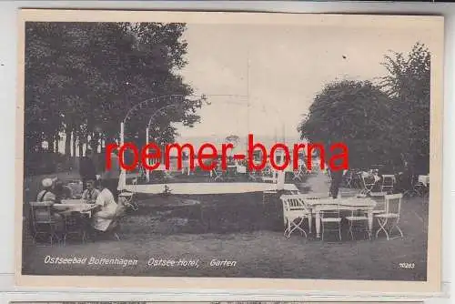 78025 Ak Ostseebad Boltenhagen Ostsee-Hotel Garten um 1940