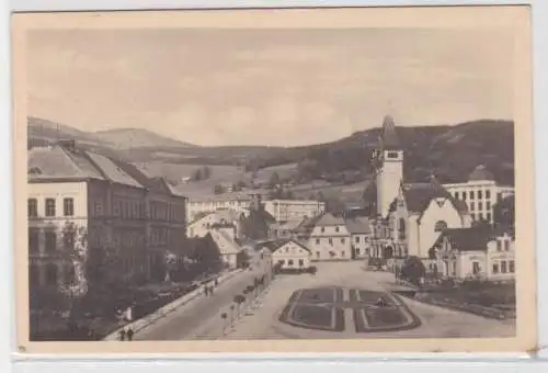 96003 Ak Rochlitz Rokytnice nad Jizero Riesengebirge - Stadtansicht 1944