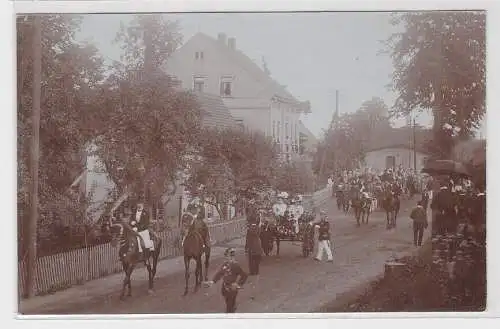 59802 Foto Ak Olbersdorf bei Zittau Festumzug um 1925