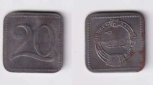 20 Pfennig Eisen Münze Hochbahn Hamburg ohne Jahr (167121)