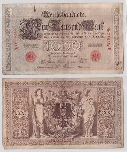 Seltene 1000 Mark Reichsbanknote 10. Oktober 1903 Rosenberg Nr.21 (165441)