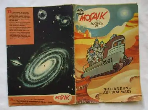 Mosaik von Hannes Hegen Digedag Nr. 26 von 1959 Notlandung auf dem Mars (164598)