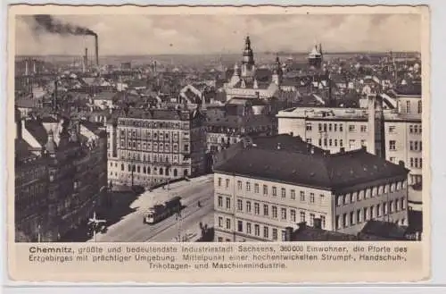 906376 Ak Chemnitz - größte und bedeutendste Industriestadt Sachsens 1940