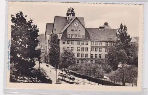 904389 Ak Karl-Marx-Stadt - Bernsdorfer Schule 1957