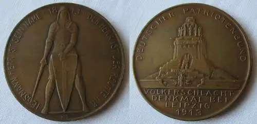 Medaille deutscher Patriotenbund Völkerschlachtdenkmal Leipzig 1913 (154128)