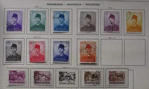 Kleine Briefmarkensammlung Indonesien ab 1954 (116660)