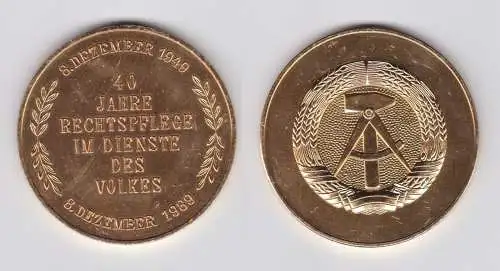 DDR Medaille 40 Jahre Rechtspflege im Dienste des Volkes 1989 (138975)