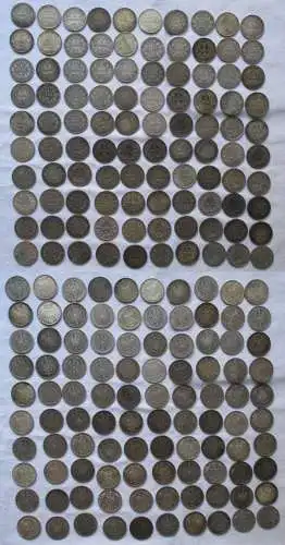 Sammlung mit 100 Silbermünzen 1 Mark Deutsches Reich Kaiserreich (164825)